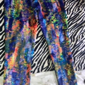 High waisted colorful jeggings